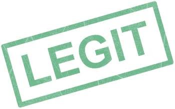 Legitimacy and verification visual